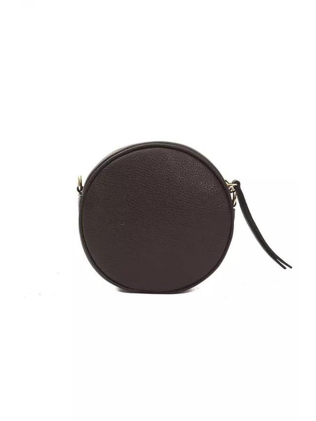 Pompei Donatella Pompei Donatella Women's Elegant Small Oval Leather Crossbody in Brown - 3
