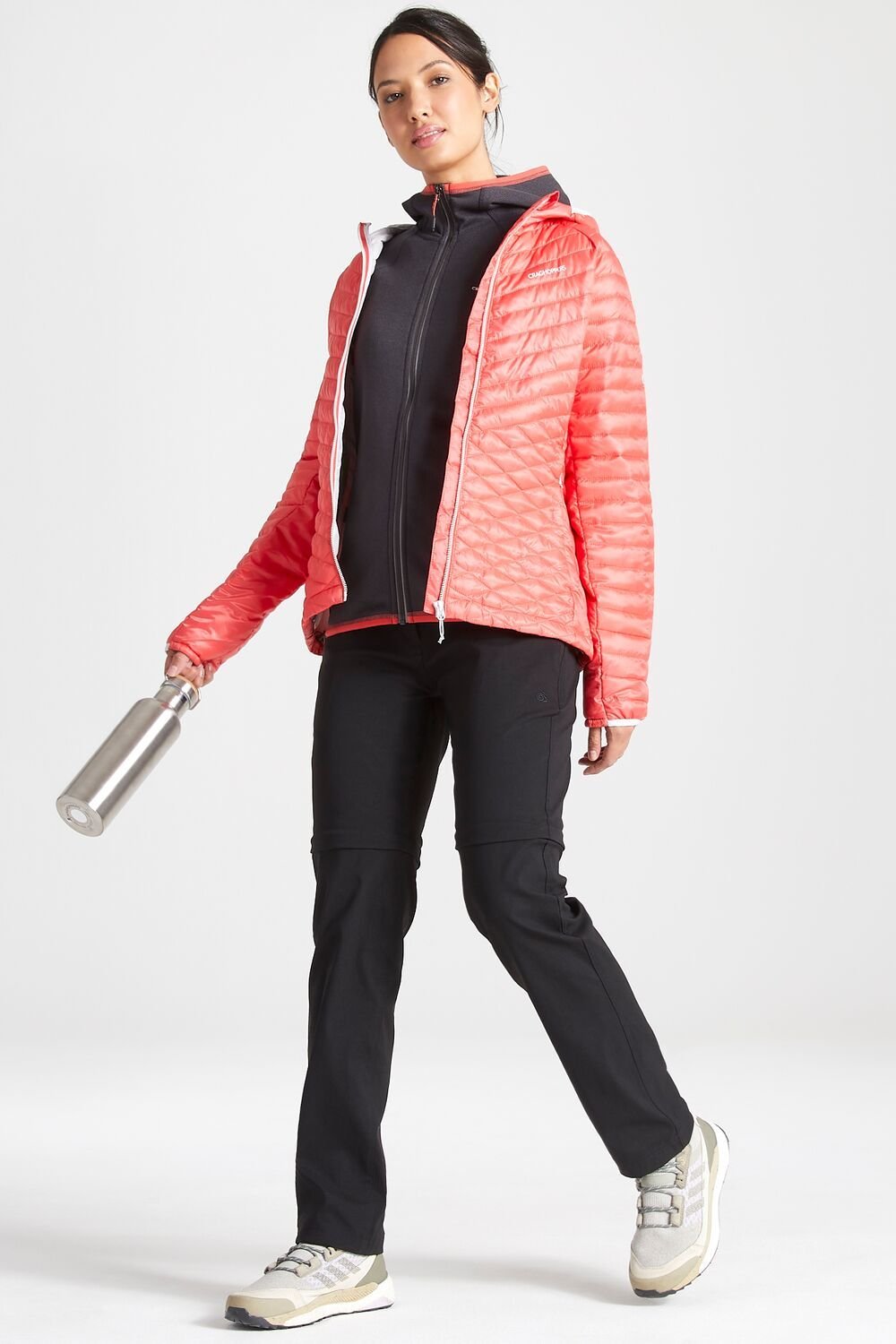 Craghoppers Craghoppers Women's Kiwi Pro II Convertible' Regular Fit Walking Trousers in Black - 4