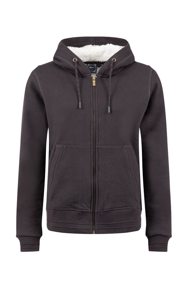 Weird Fish Weird Fish Women's Sevanna Borg Lined Jersey Hoodie in Midnight - 2