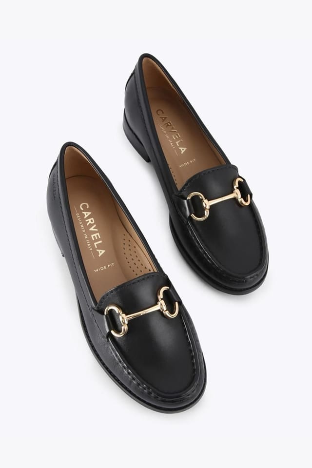 Carvela Carvela Women's 'Click Wide Fit' Leather Flats in Black - 2