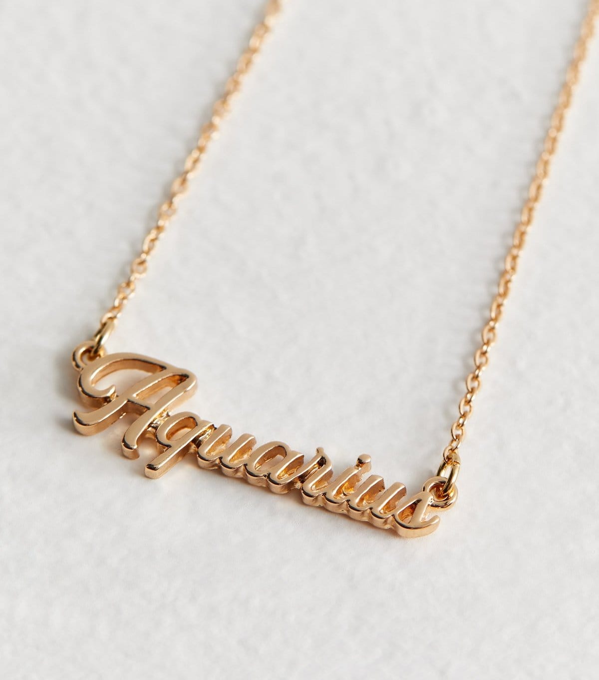 New Look Gold Aquarius Star Sign Necklace New Look - 4