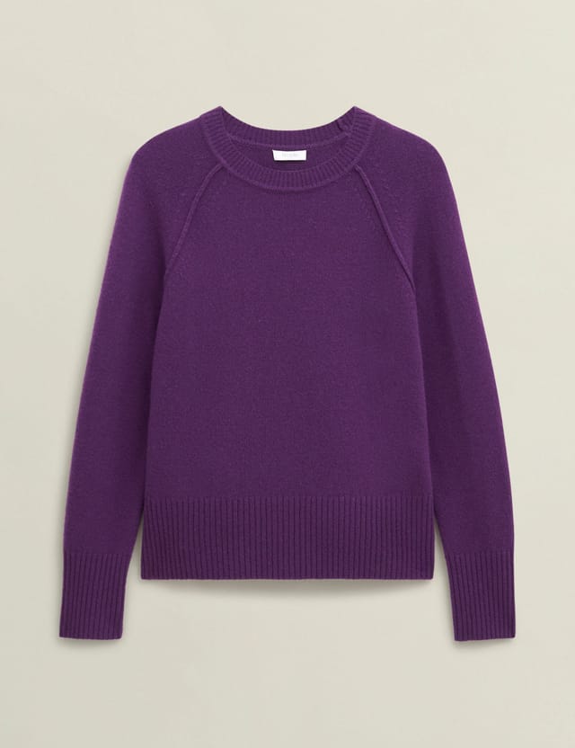 Hobbs London Hobbs London Women's Mandy Jumper in Grape - 2