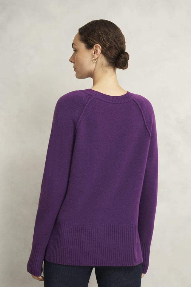 Hobbs London Hobbs London Women's Mandy Jumper in Grape - 3