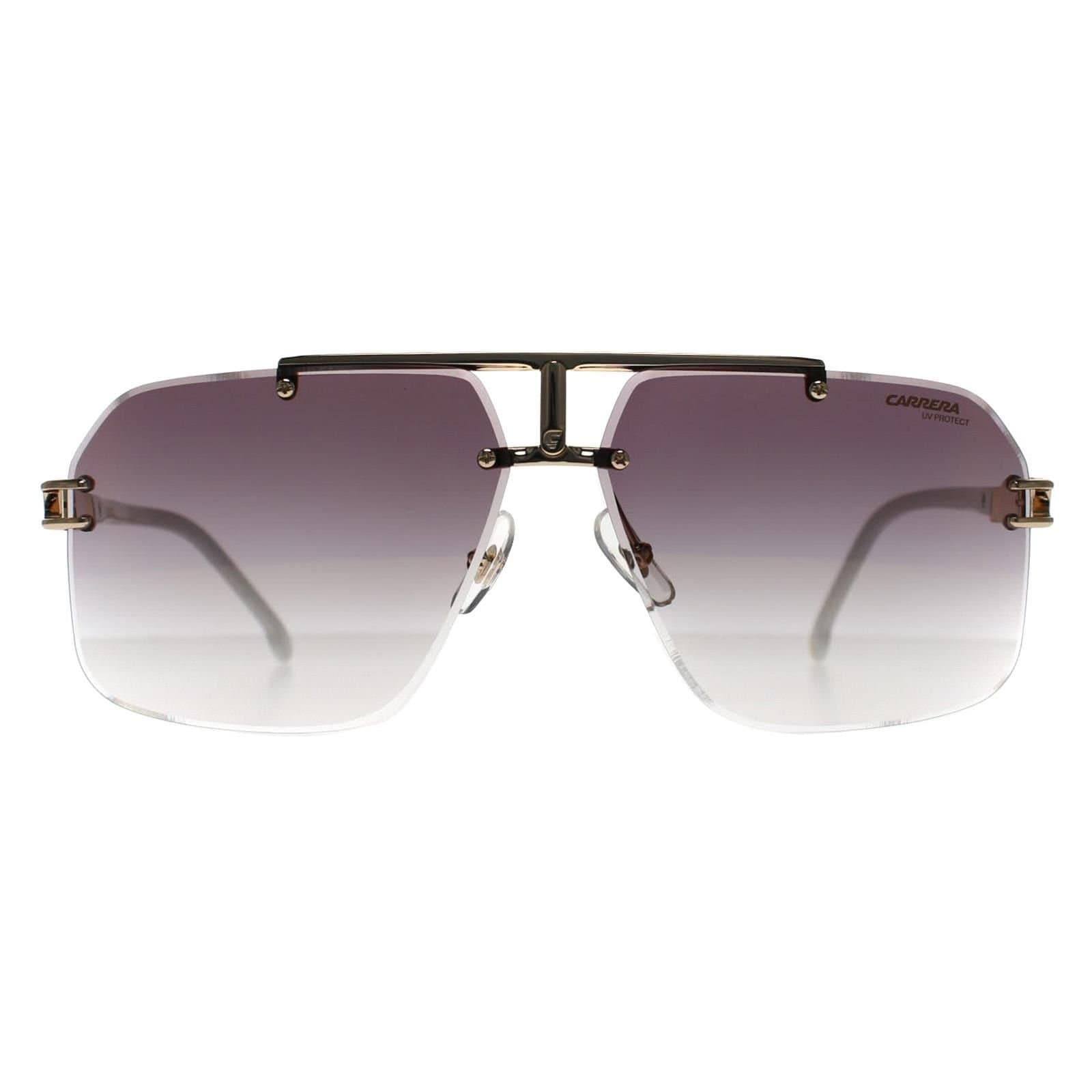 Carrera Carrera Men's Rimless Gold Ivory Gold Mirror on Burgundy Gradient 1054/S