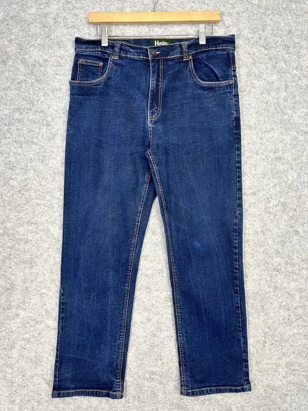 Hoggs of Fife Hoggs Of Fife Jeans Men’s W34 L27 Zip Fly Straight Leg Stretch Denim Pant C3