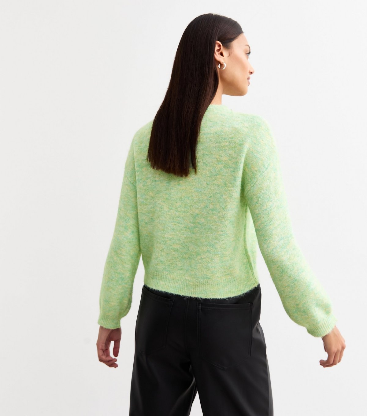 Sunshine Soul Women's Green Gem Embellished Jumper Sunshine Soul New Look - 4