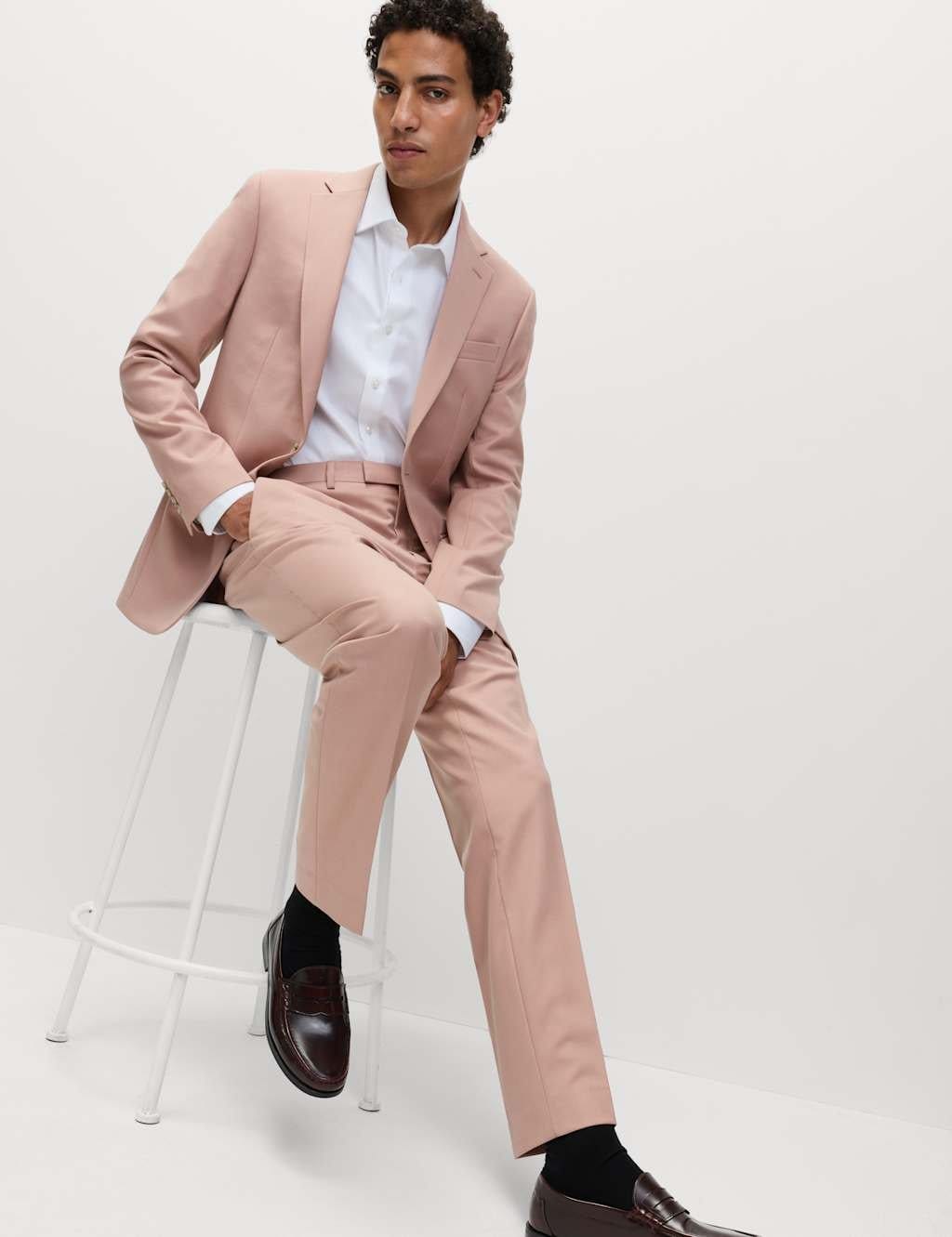 M&S Coral Slim Fit Stretch Ultimate Suit Trousers