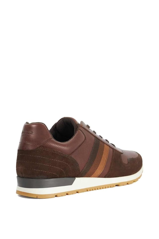 Dune London Dune London Men's 'Trolay' Leather Trainers in Brown - 3