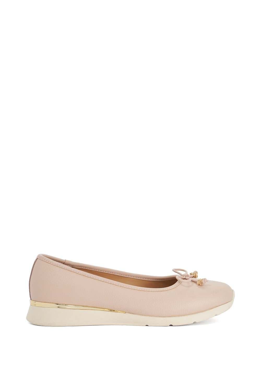 Dune London Dune London Women's 'Highline' Leather Ballet Pumps in Pink