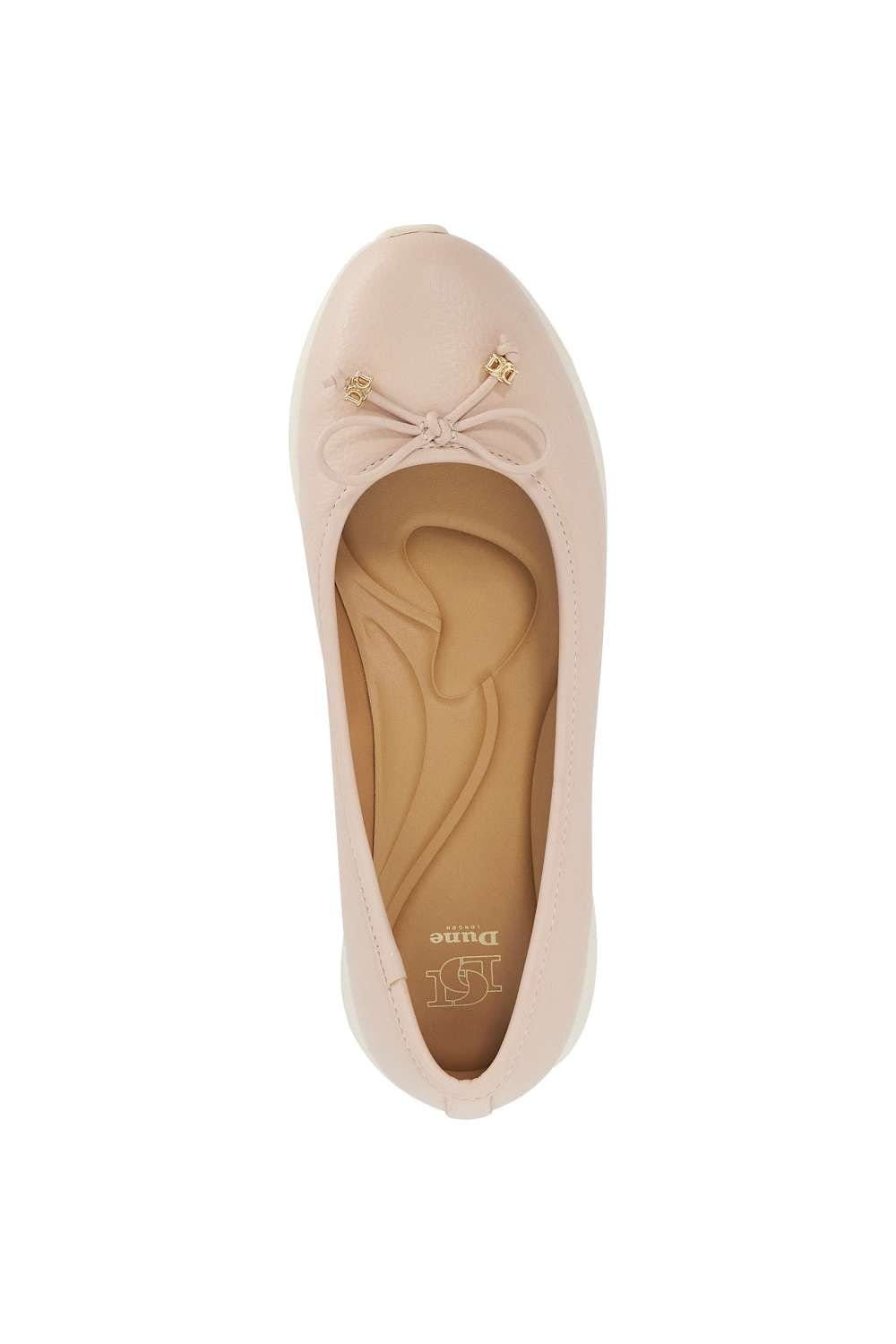 Dune London Dune London Women's 'Highline' Leather Ballet Pumps in Pink - 4