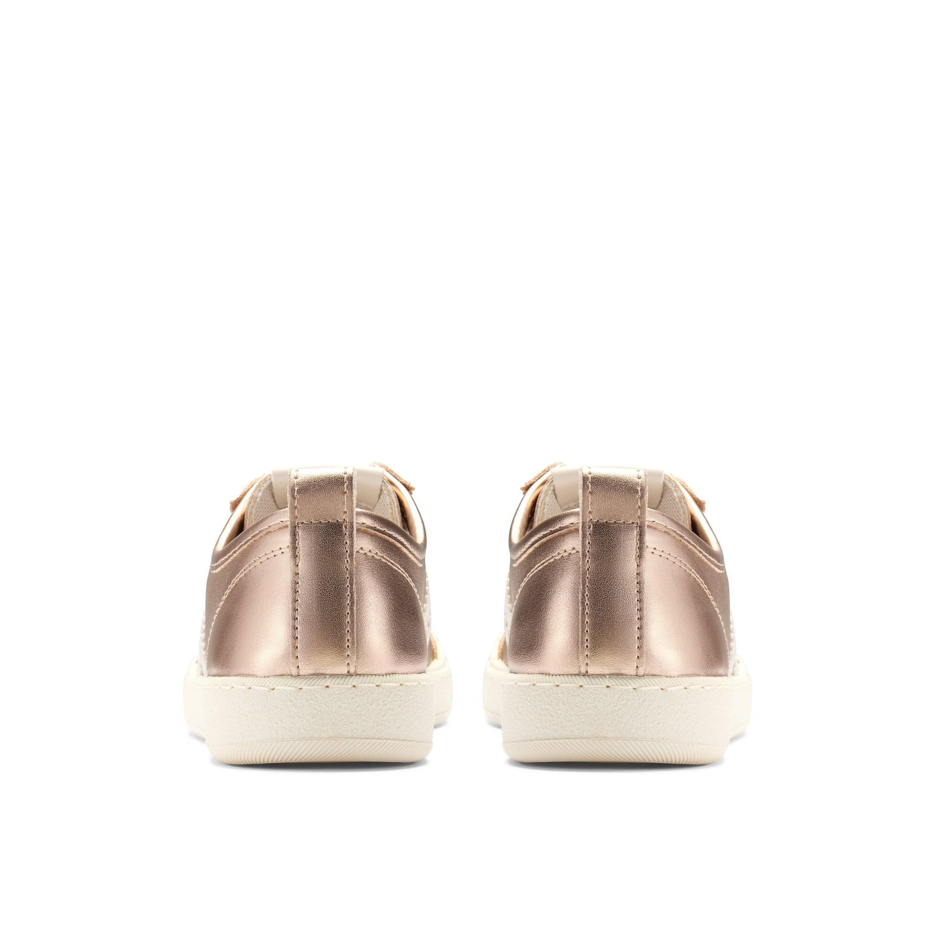 Clarks Clarks Women's Coralea Lace Gold Metallic Trainers in Metallic Gold - 4
