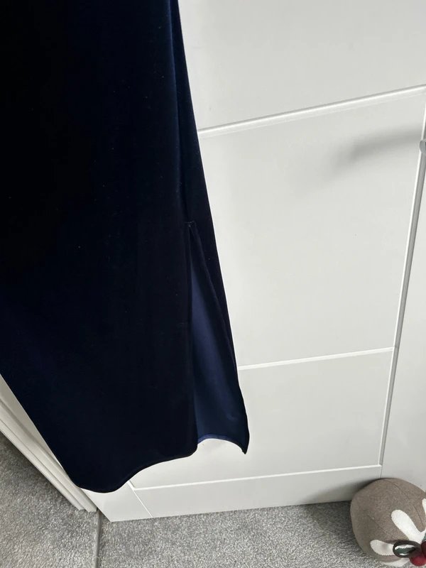 New Look New Look navy velvet dress size 12 - 1