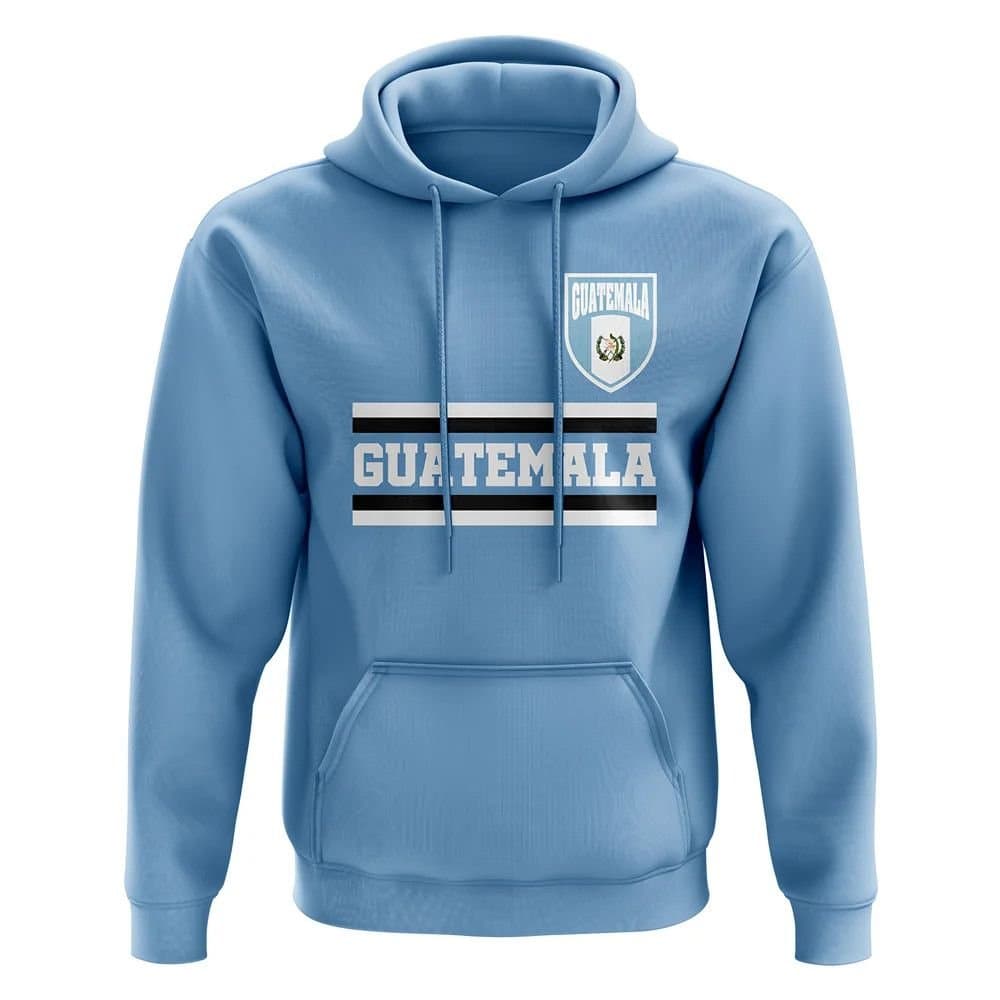 Guatemala Guatemala Men's Mens Core Football Country Hoody Sky in Light Blue