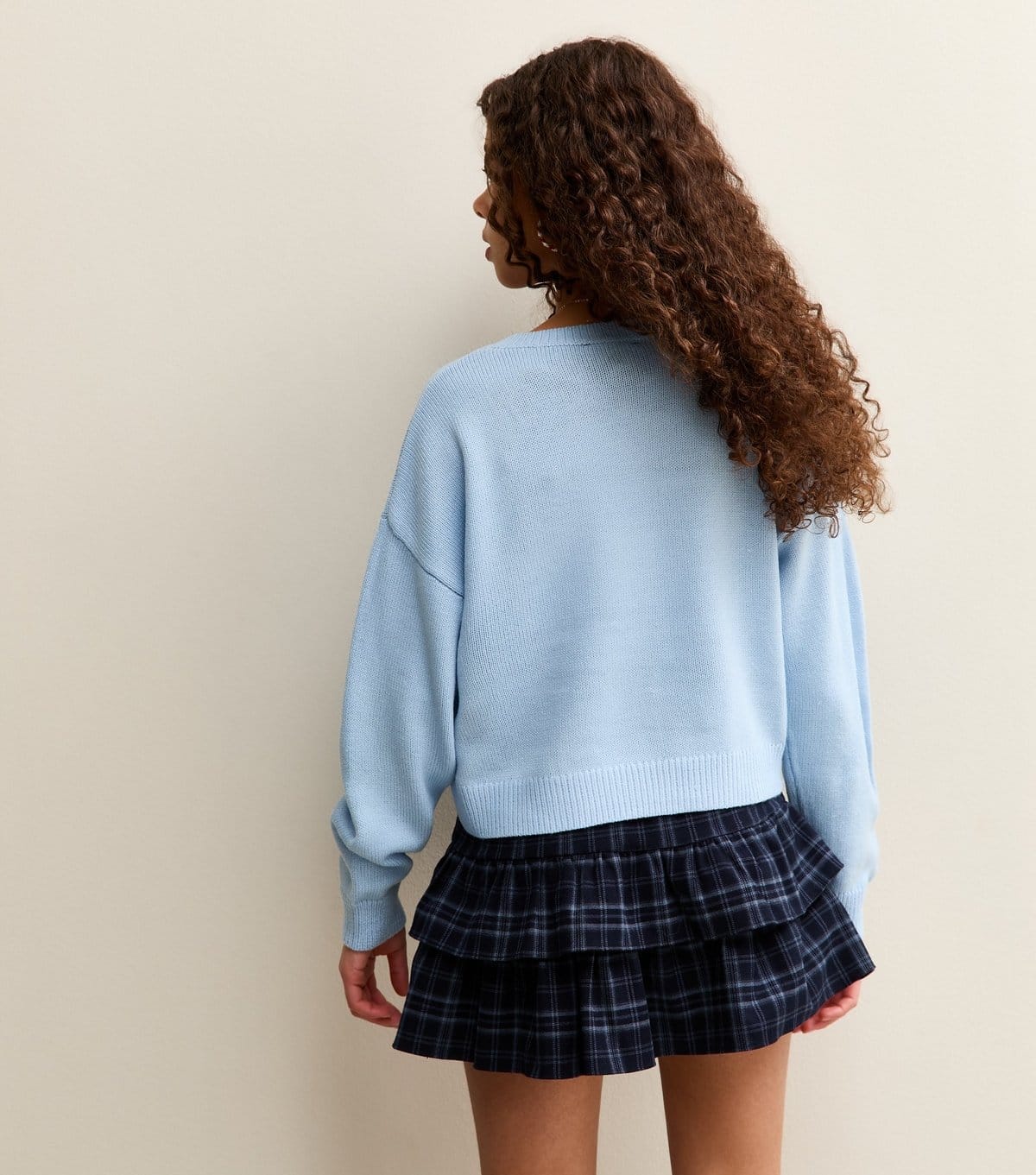 New Look Girls' Light Blue Daschund Christmas Jumper New Look - 4