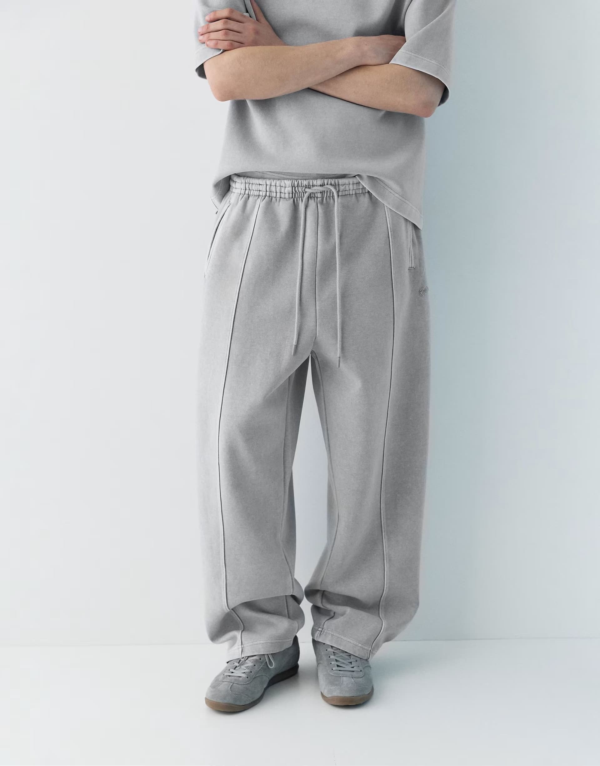 ASOS Pull&Bear Skater joggers in grey