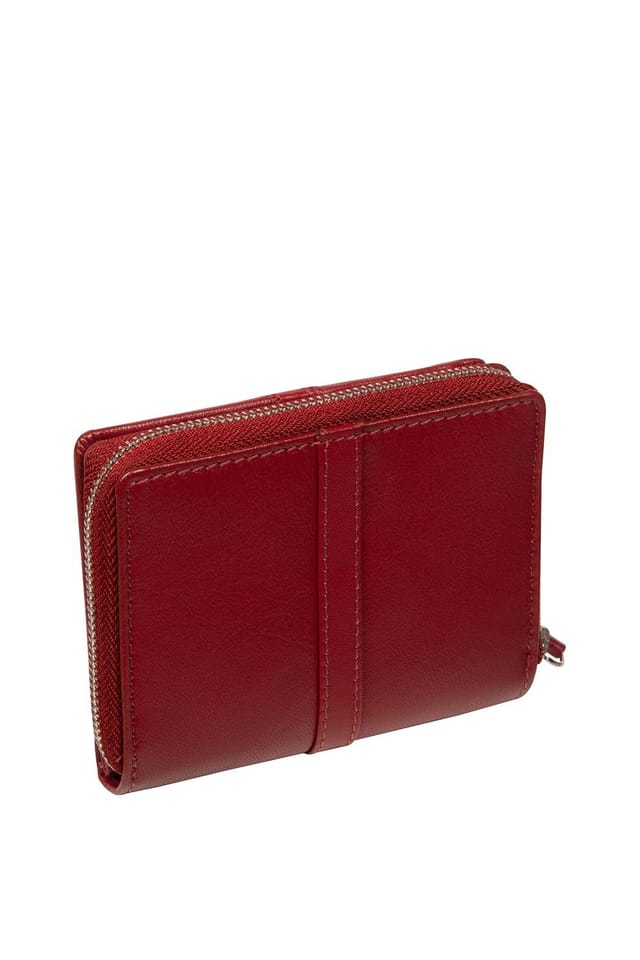 NiNa Amora NiNa Amora Women's 'Luciana' Tan Leather Purse in Red - 3