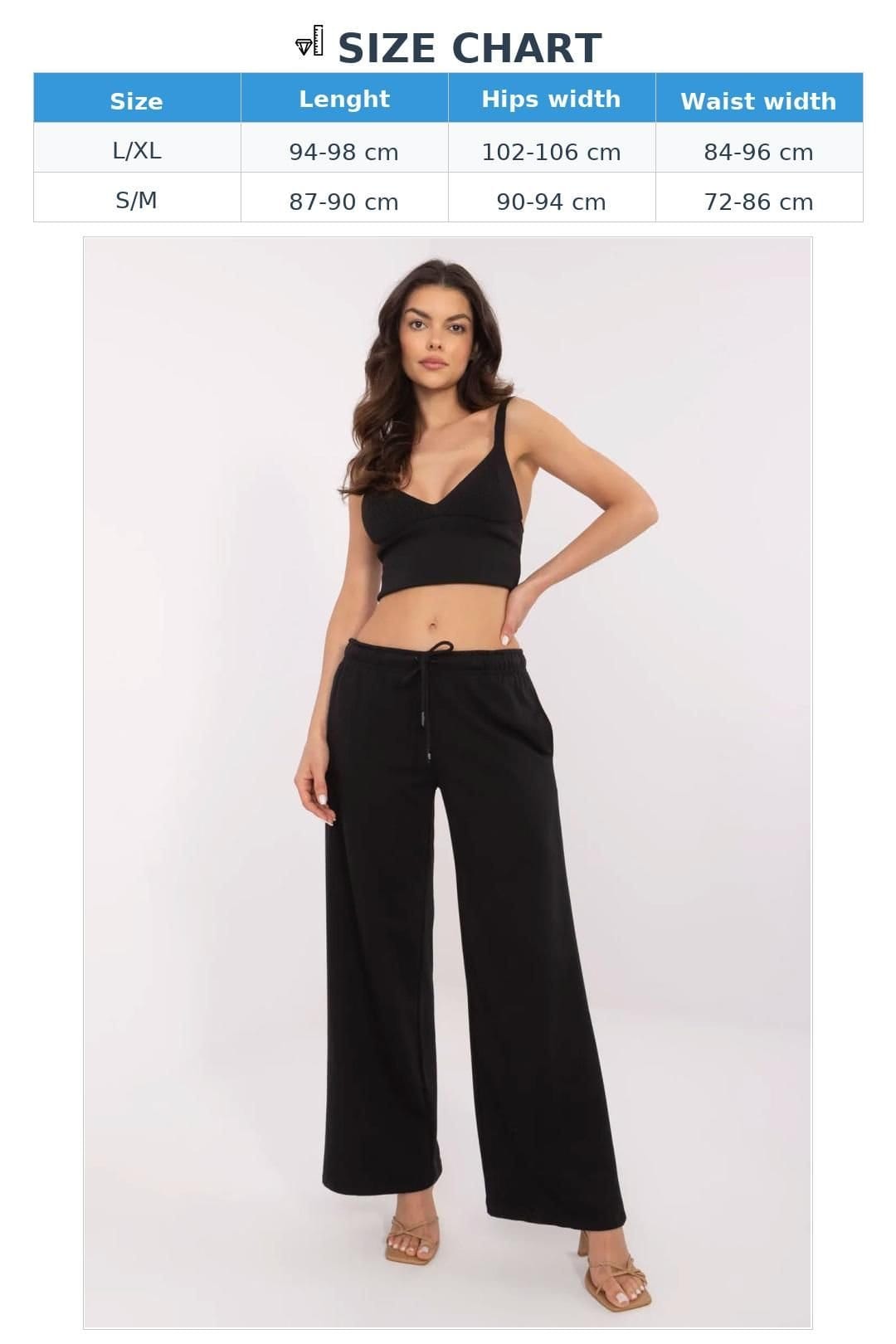 Love Lace Love Lace Women's Cotton Polyester Casual Straight Sweatpants in Black - 4