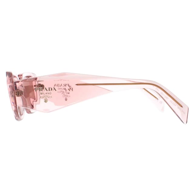 Prada Prada Women's Rectangle Transparent Peach Light Brown PR17WS in Pink - 3