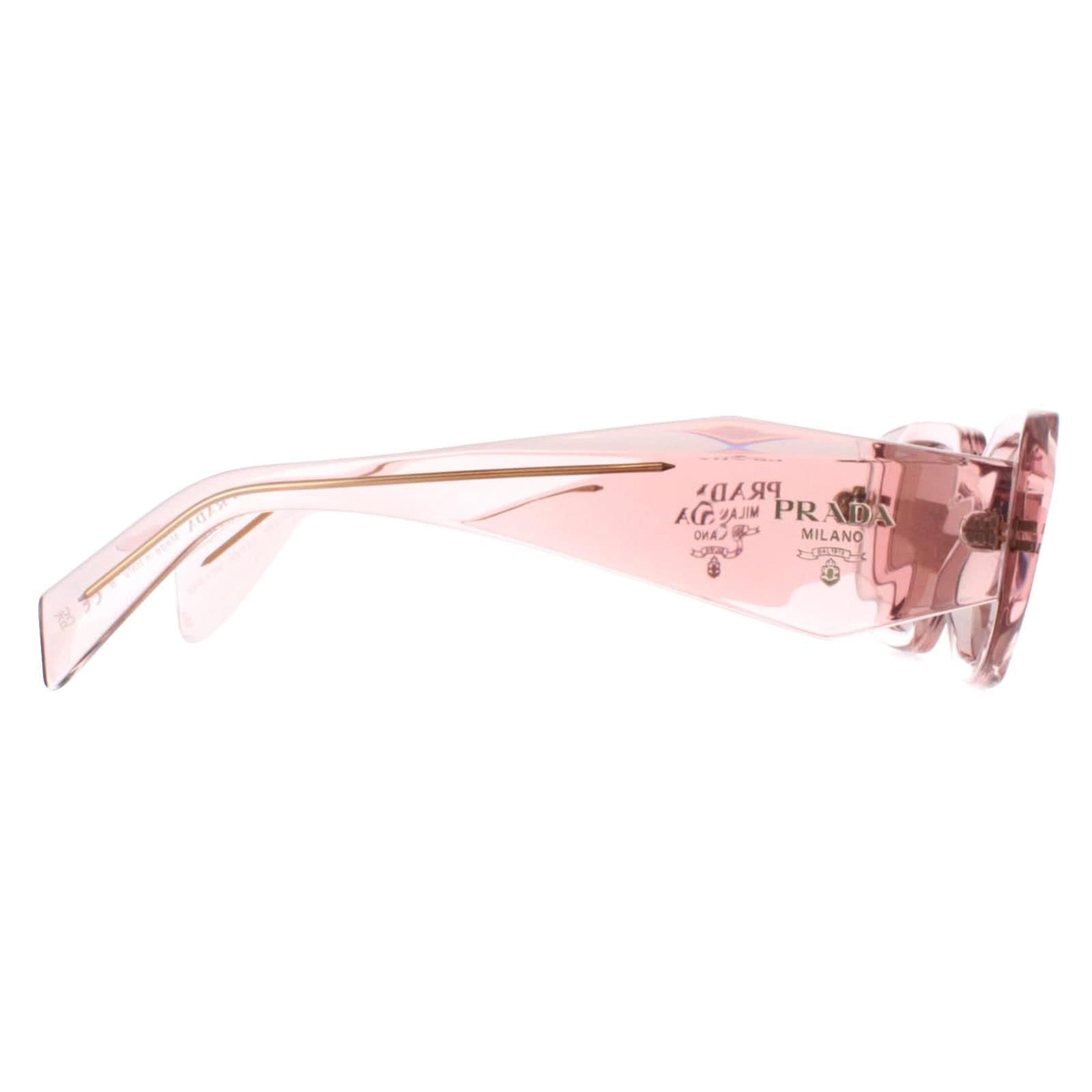 Prada Prada Women's Rectangle Transparent Peach Light Brown PR17WS in Pink - 4