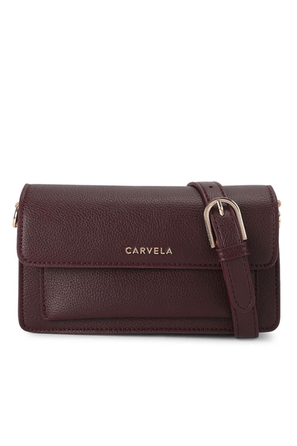 Carvela Carvela Women's 'Fernanda Mini Shoulder' Bag in Dark Red