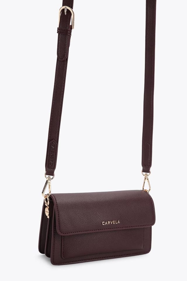 Carvela Carvela Women's 'Fernanda Mini Shoulder' Bag in Dark Red - 2