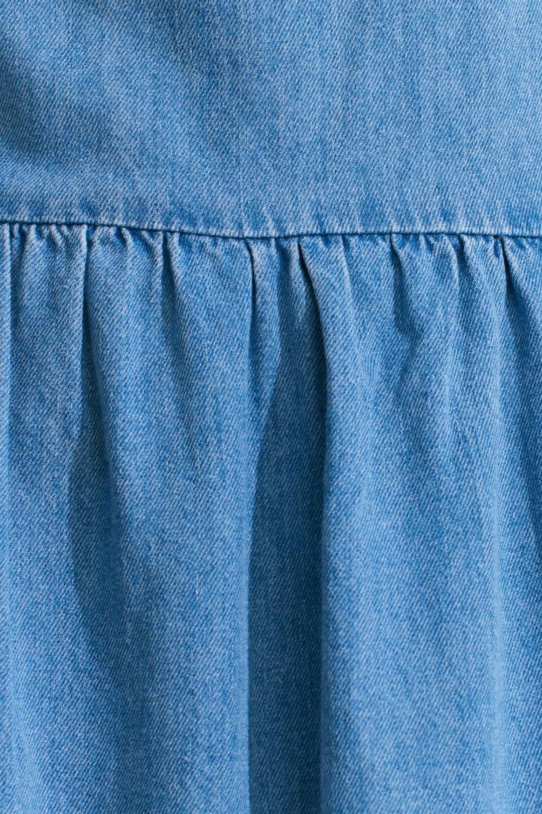 Dilvin Dilvin Women's Cotton Denim Midi Dress in Mid Blue - 4