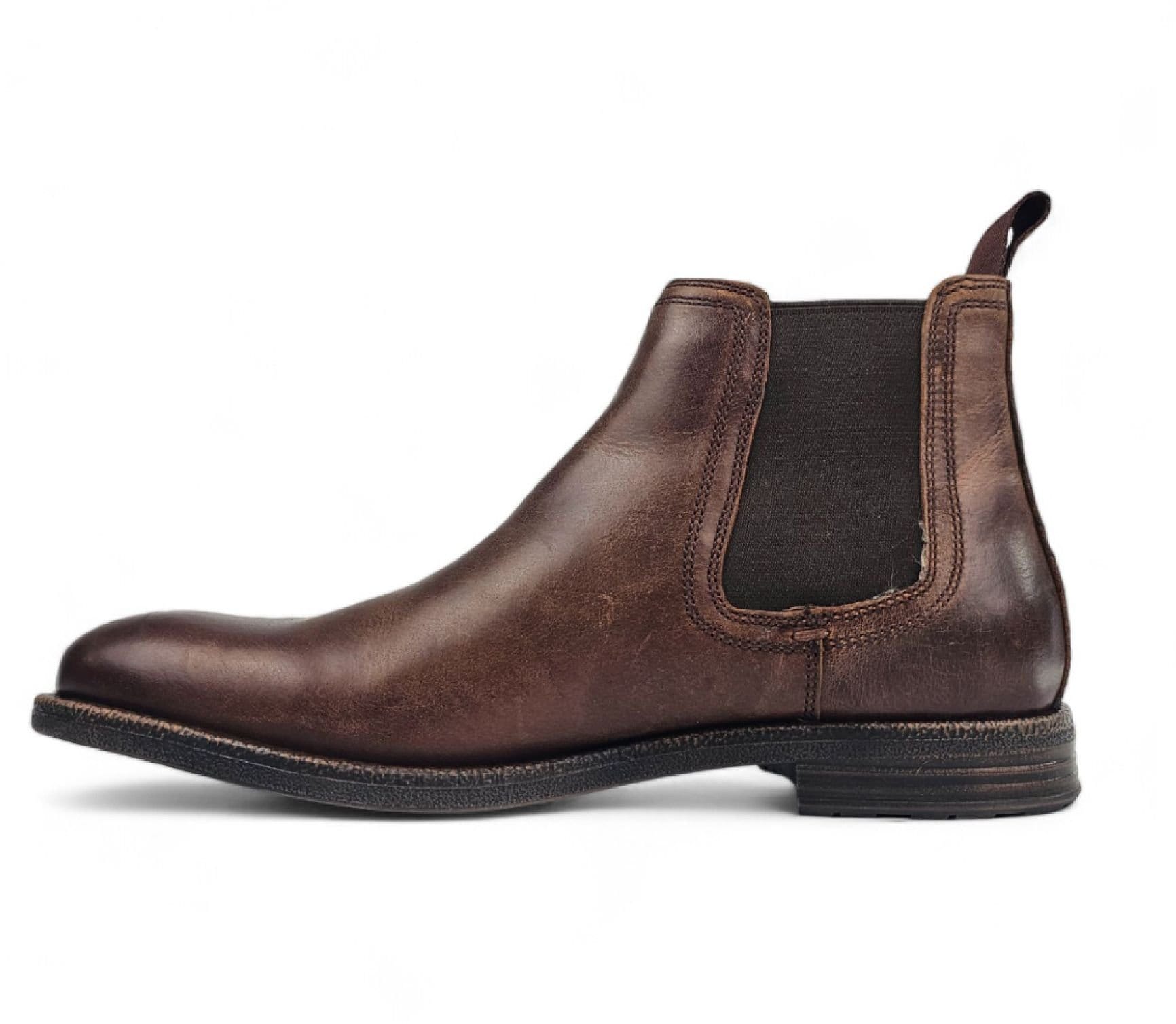 Windsor Smith Windsor Smith Men's Leather Chelsea Ankle Boots - Sergio in Brown - 4