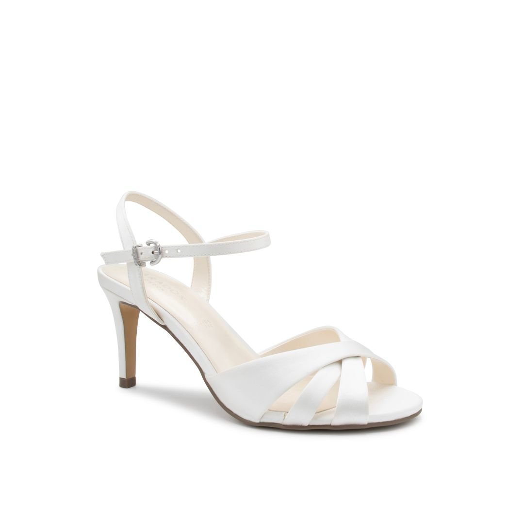 Paradox London Paradox London Women's Arista' Wide Fit Stiletto Wedding Sandals in Ivory - 2