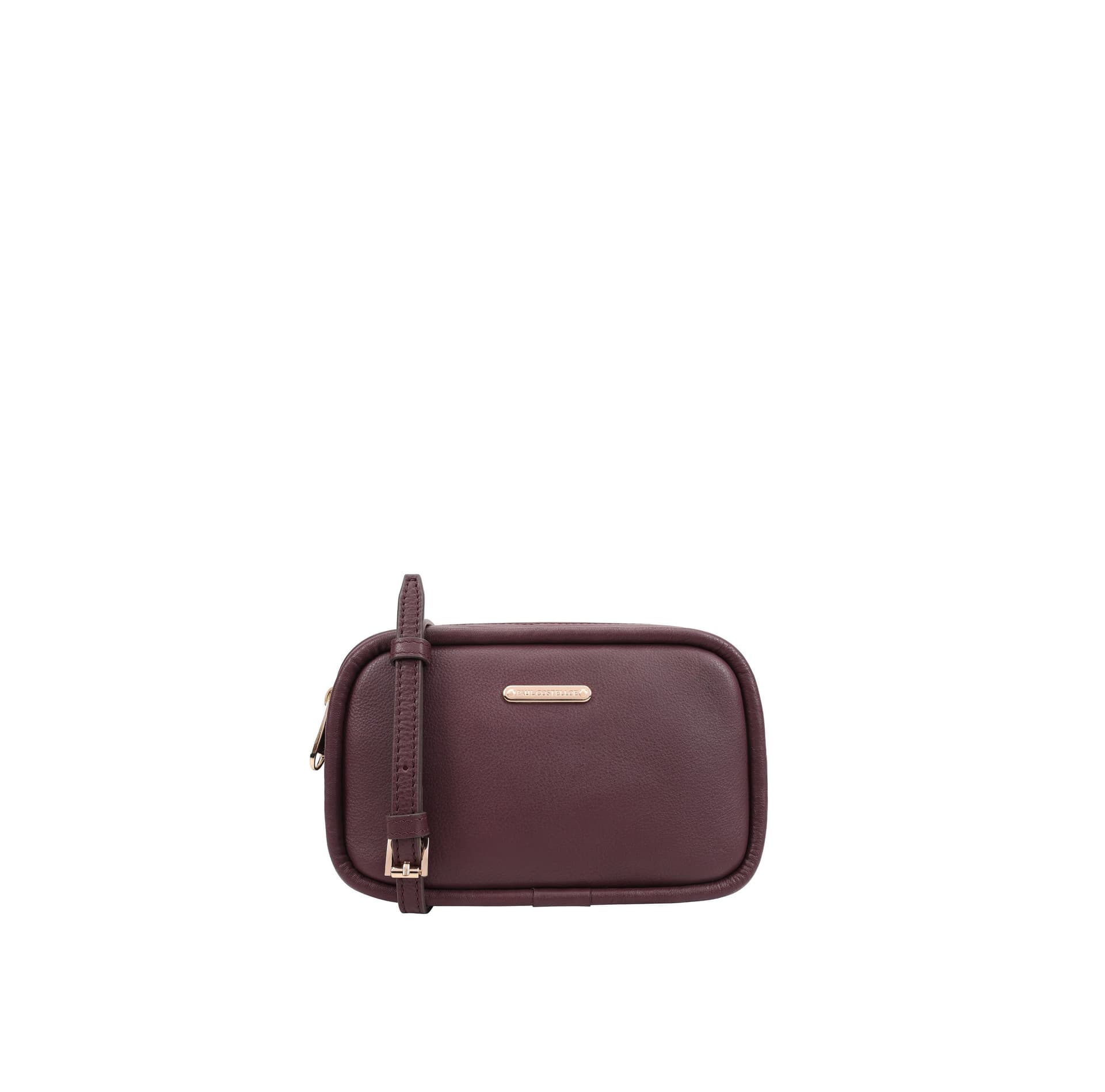 Paul Costelloe Paul Costelloe Women's Ishmi Leather Cross Body Bag in Purple