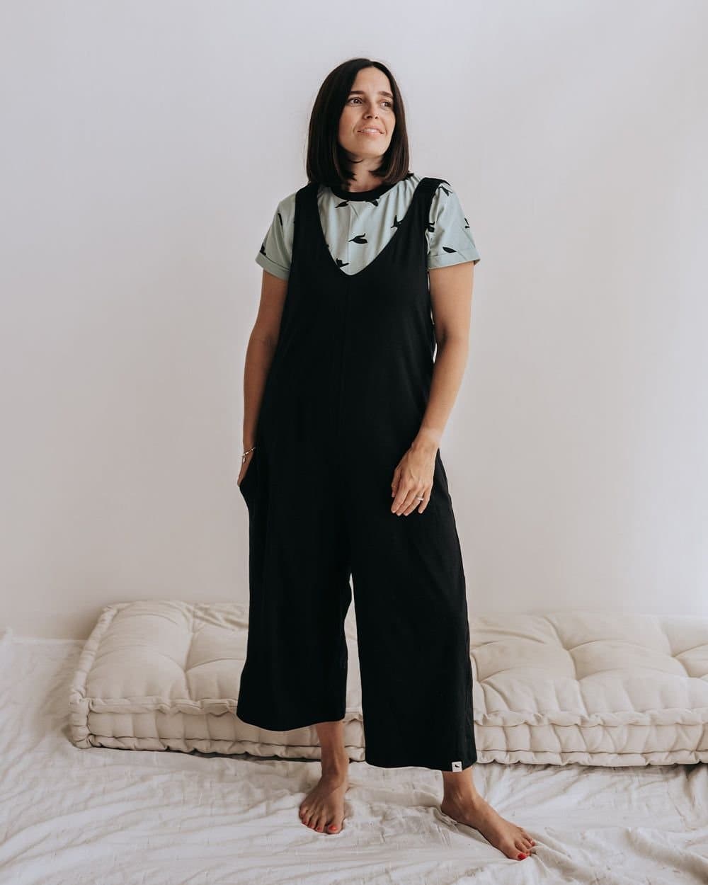 Turtledove London Turtledove London Women's Grace Black Wide Leg Jumpsuit