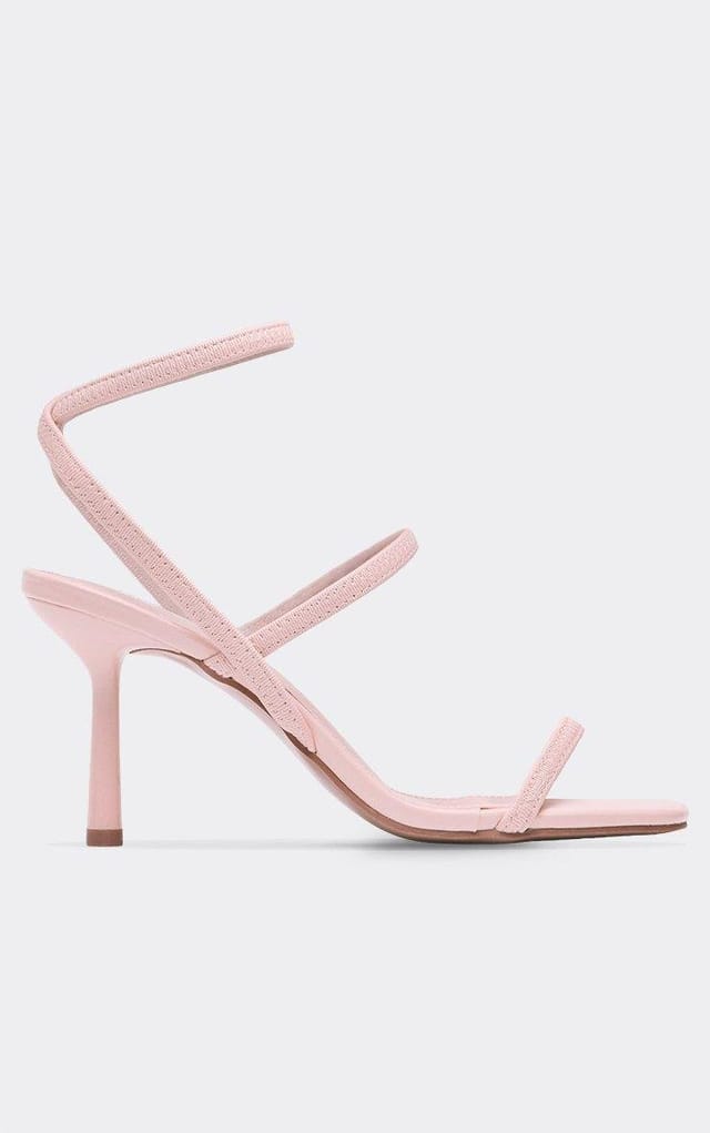 EGO Roast Multi Strap Heel In Pink Faux Leather, Women's Size UK 3 - 2