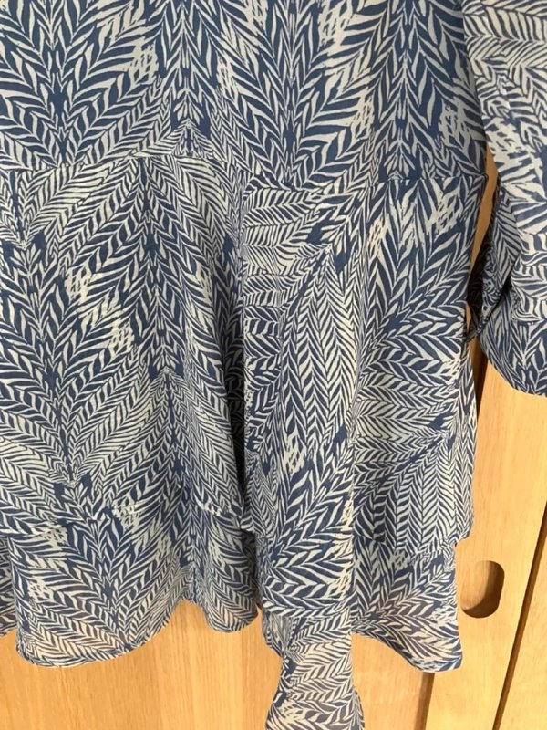 Mint Velvet Mint Velvet tiered chiffon dress blue grey dress, falls just below the knee (I'm 5'3") size 8 - 1