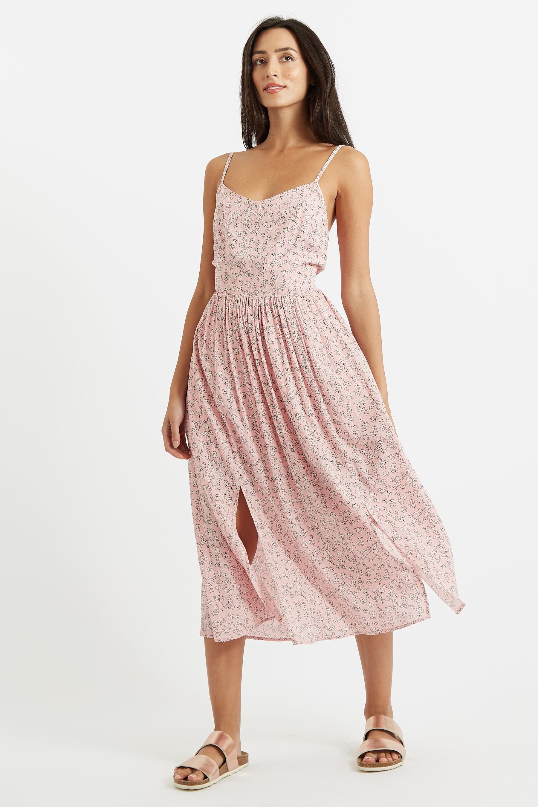 Louche Louche Women's Rialto Lucky Flower Cut Out Back Midi Dress in Pink - 3