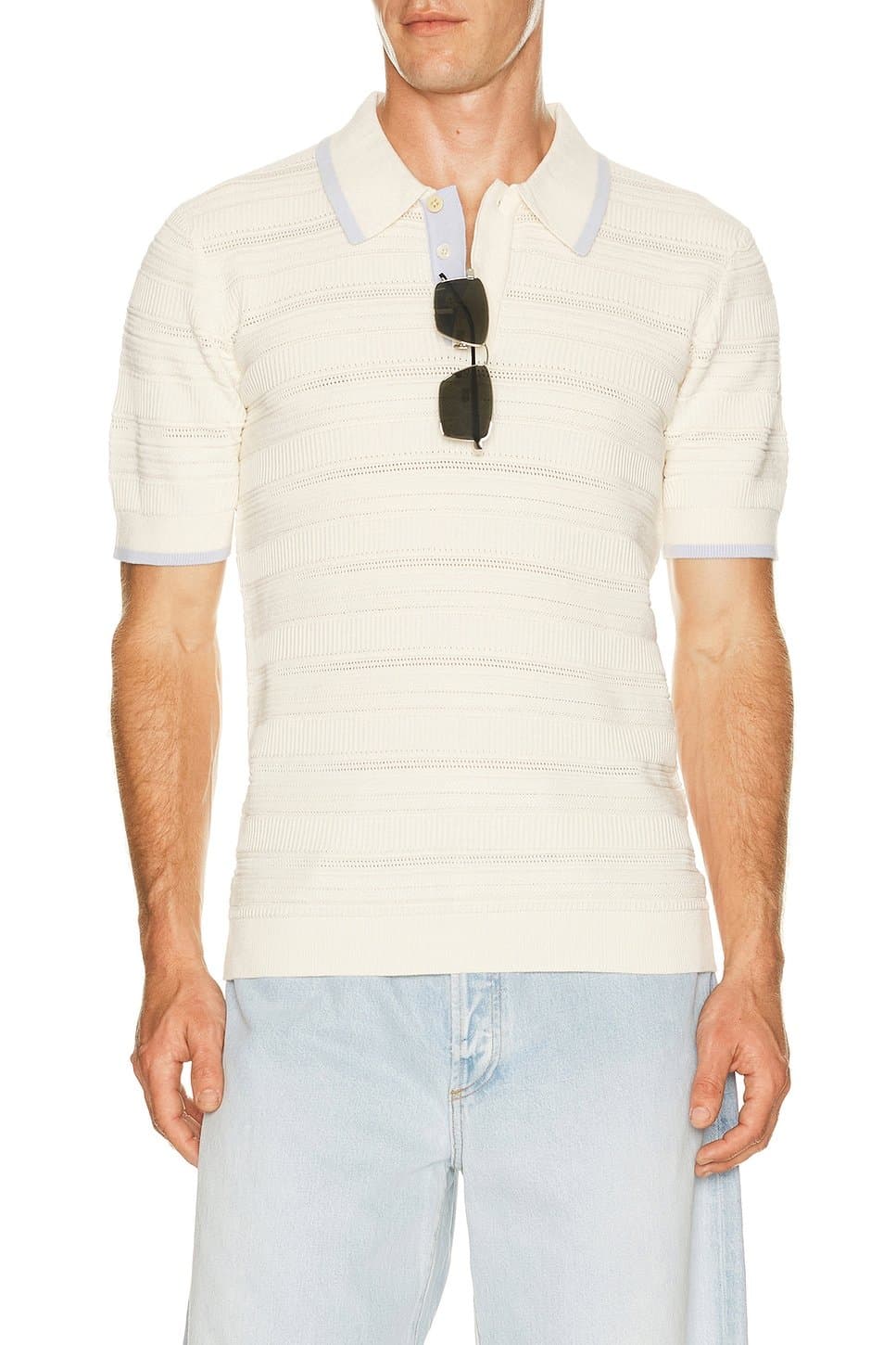 revolve Structured Knitted Regular Fit Polo