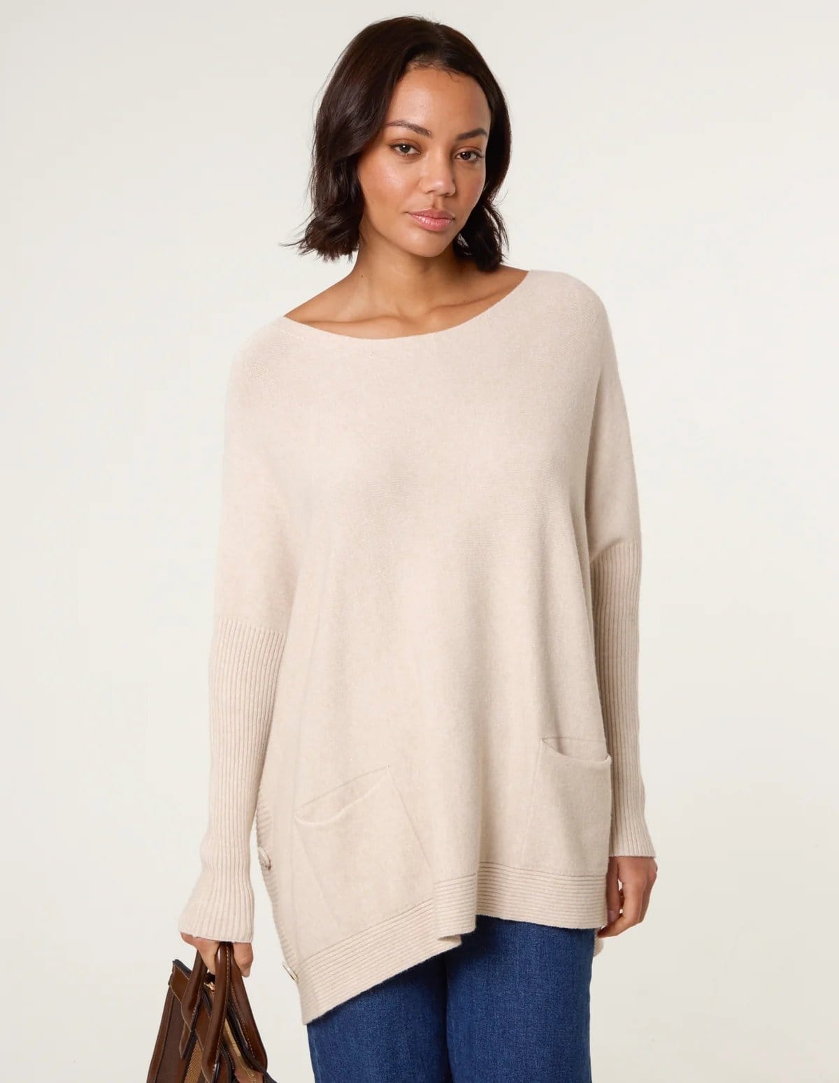 Boxy Jumper With Buttons