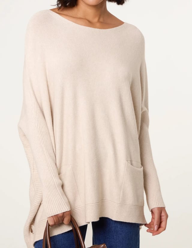 Blue Vanilla Boxy Jumper With Buttons - 3