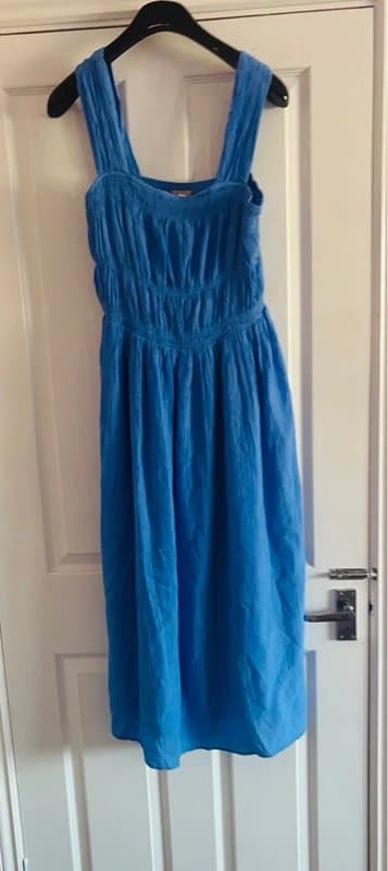 H&M H and m cute pinafore maxi summer festival holiday dress med 12-14 same day post