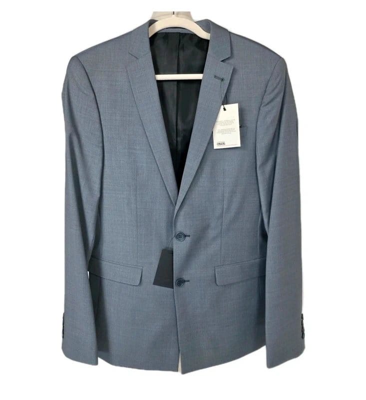 ASOS Men's Light Grey Tailored Blazer Jacket