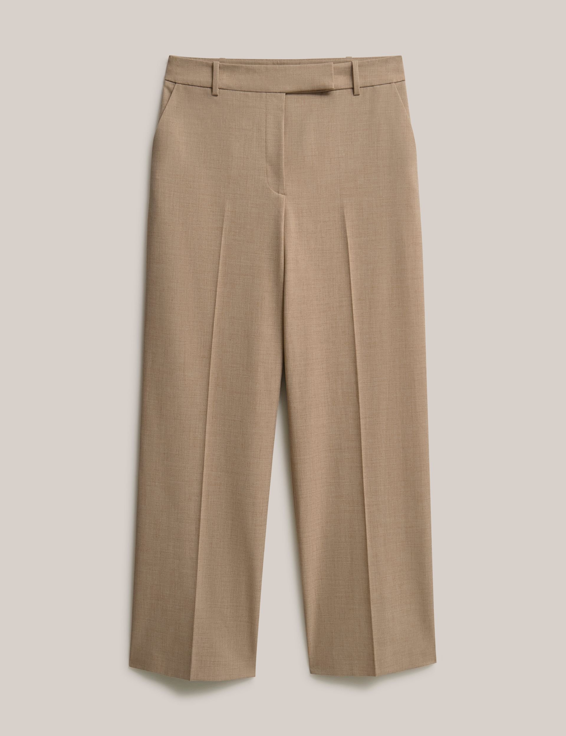 Hobbs London Hobbs London Women's Ashleen Wide Leg Trousers in Camel - 2