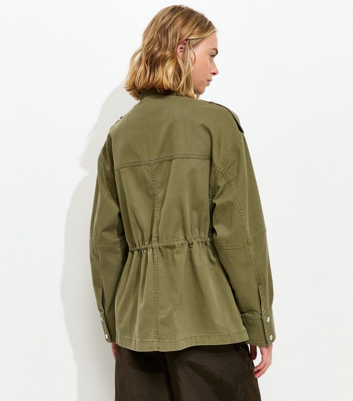 New Look Women's Khaki 4 Pocket Shacket New Look - 4