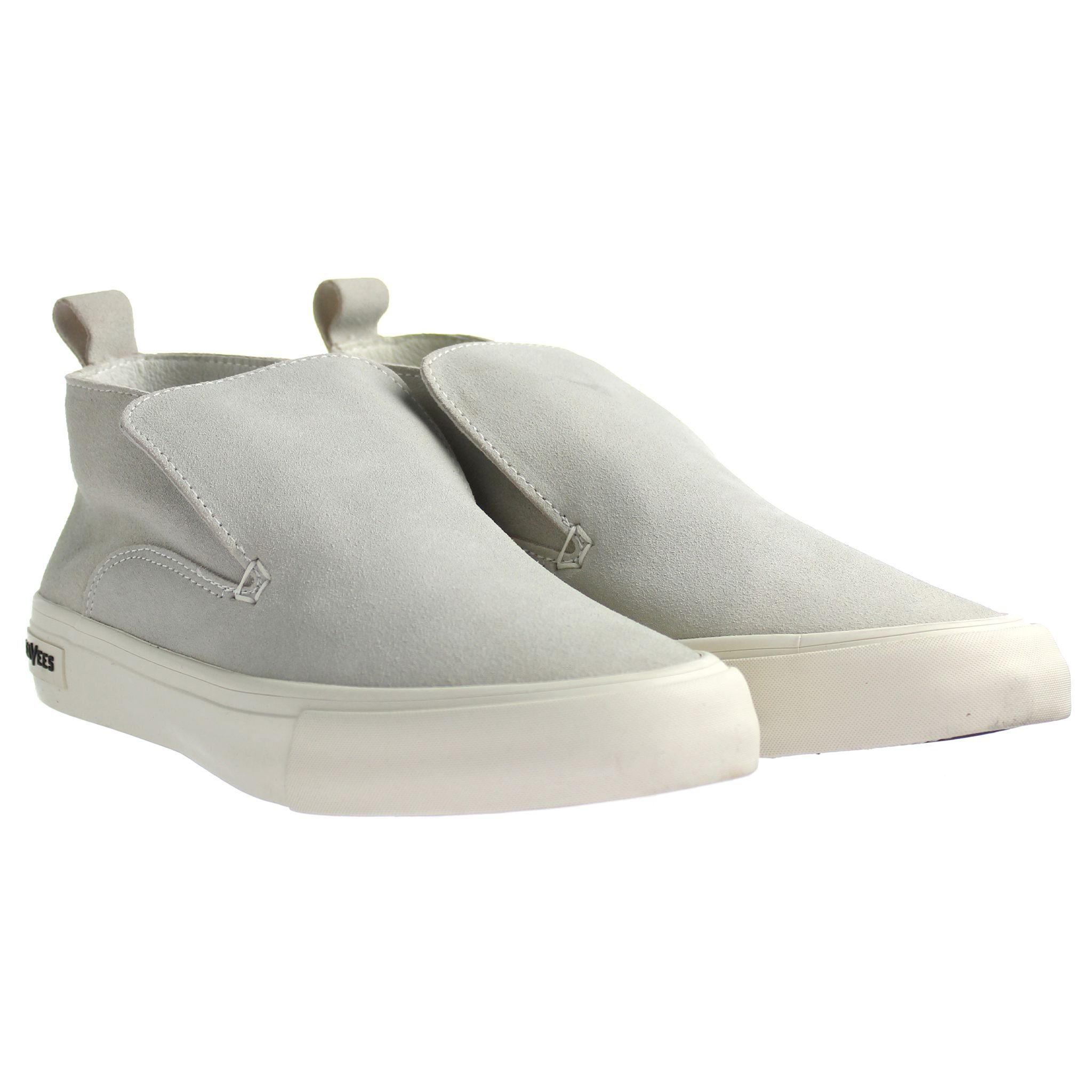 Seavees Seavees Women's Huntington Middle Slip-On Grey Suede Leather Shoes - 2
