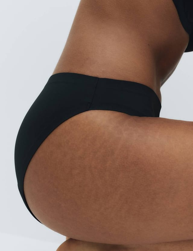 Marks & Spencer M&S 3 Pack No VPL Period Bikini Knickers Black Mix - 2