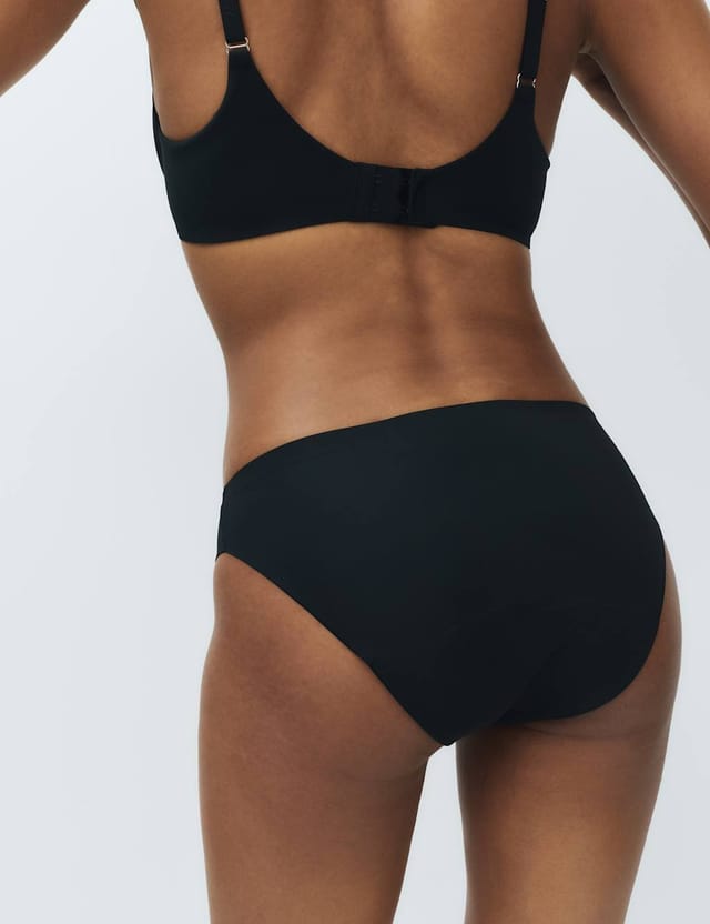 Marks & Spencer M&S 3 Pack No VPL Period Bikini Knickers Black Mix - 3