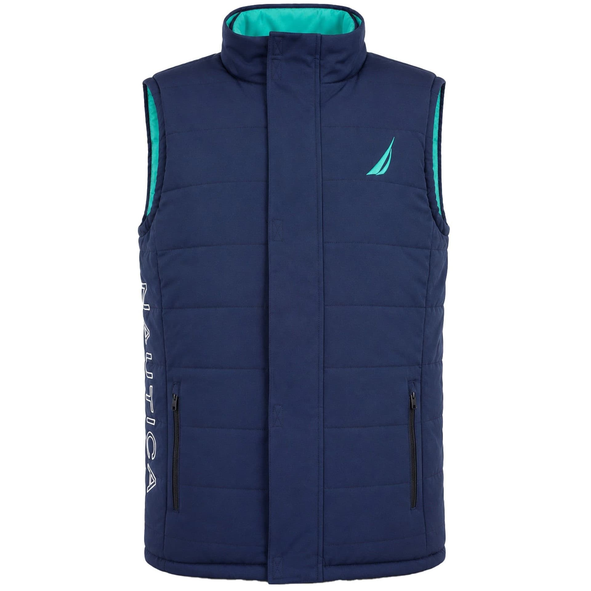 Nautica Nautica Men's Tamar Navy/Green Reversible Gilet in Navy