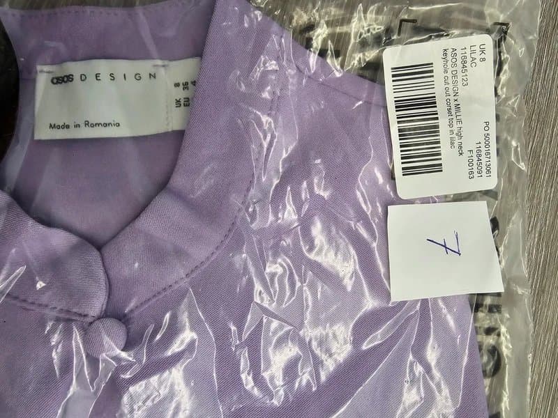 ASOS ASOS Design x Millie lilac corset top