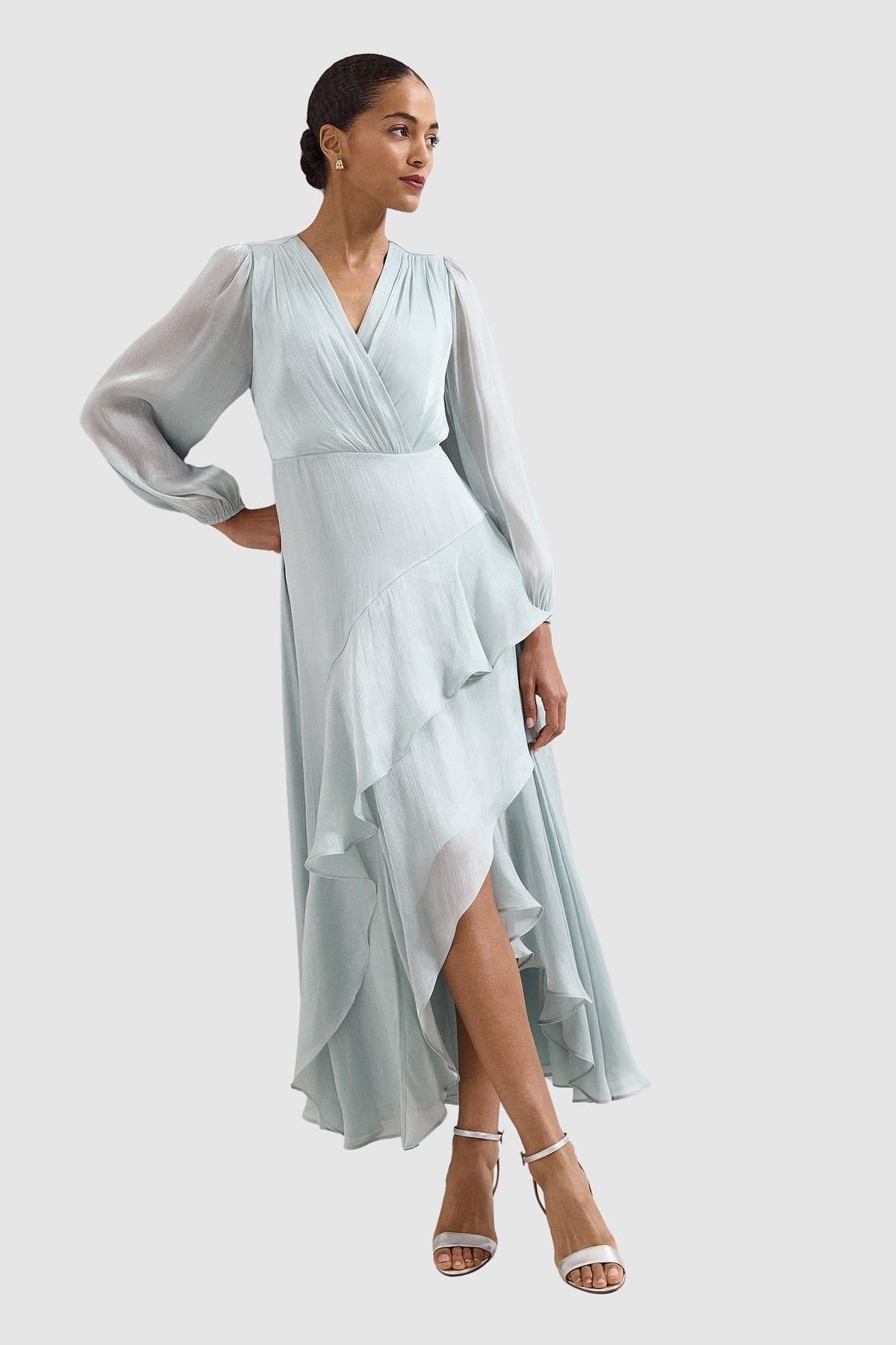 Phase Eight Pale Blue V-Neck Maxi Dress