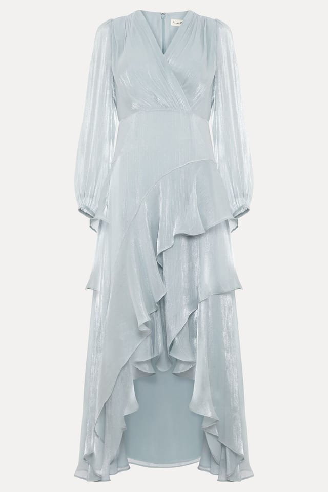 Phase Eight Phase Eight Women's Sylvie V-Neck Maxi Dress in Pale Blue - 2