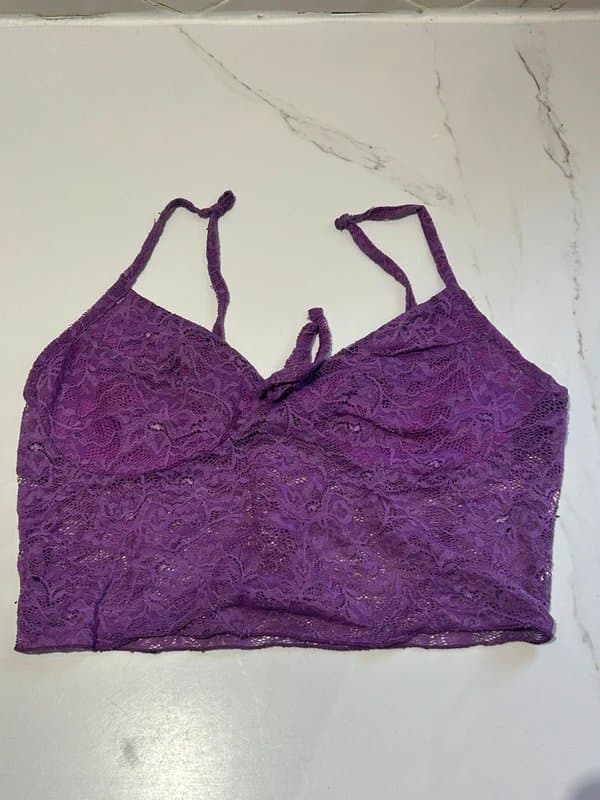 Bershka Bershka purple lace top