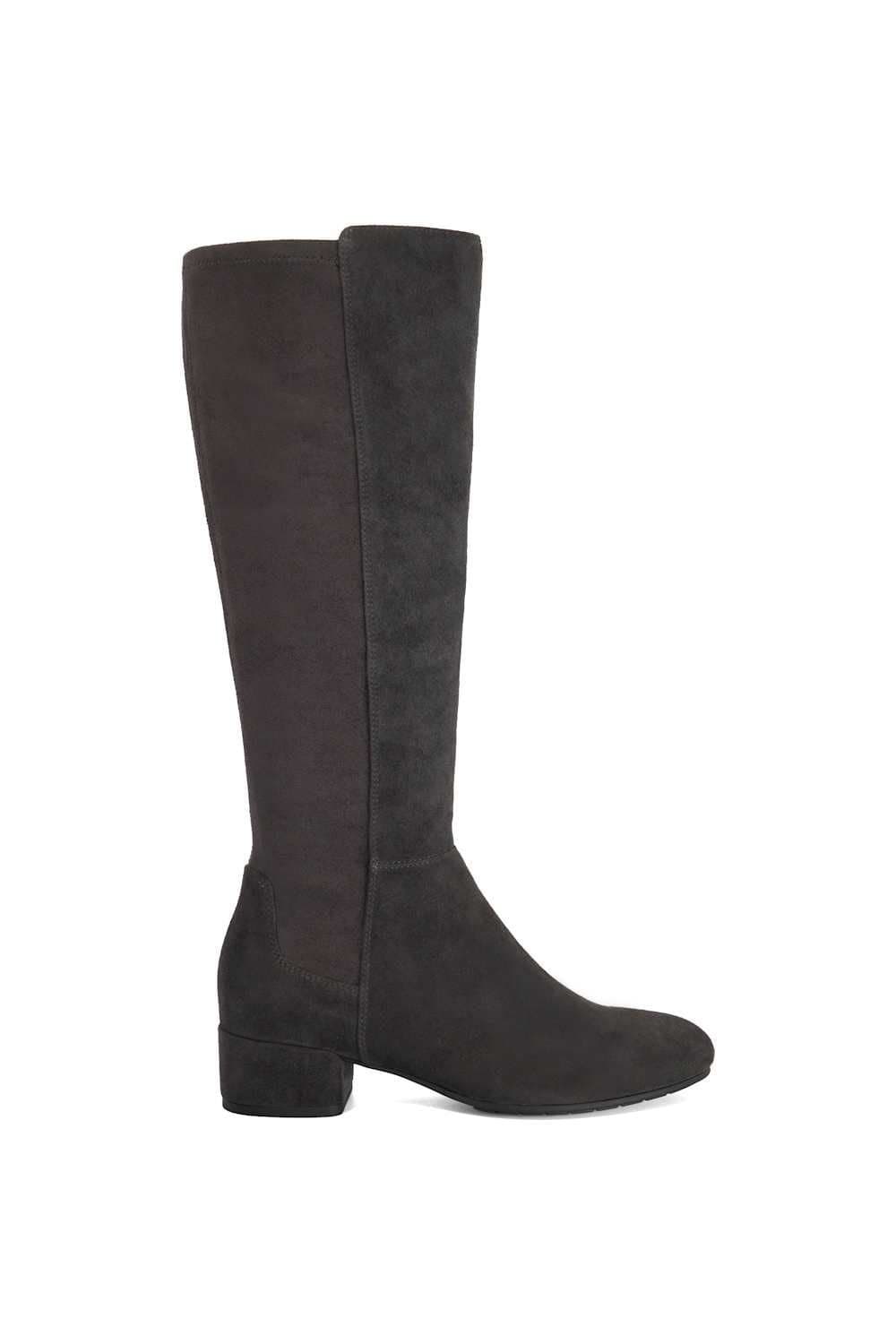 Dune London Dune London Women's 'Tayla' Suede Knee High Boots in Grey