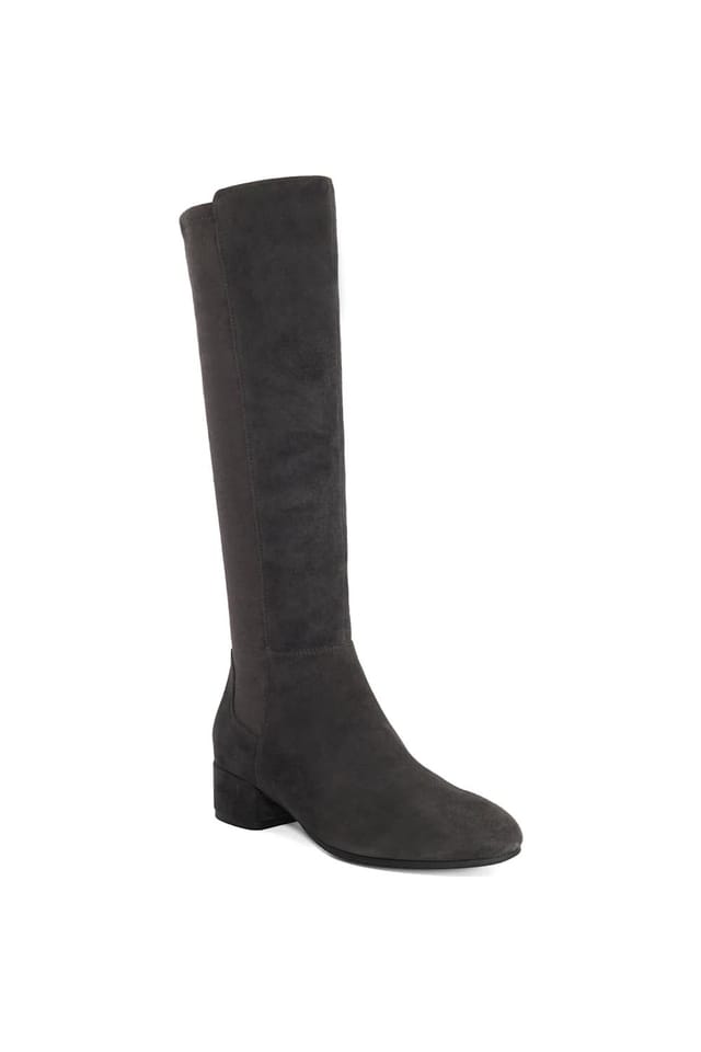Dune London Dune London Women's 'Tayla' Suede Knee High Boots in Grey - 2